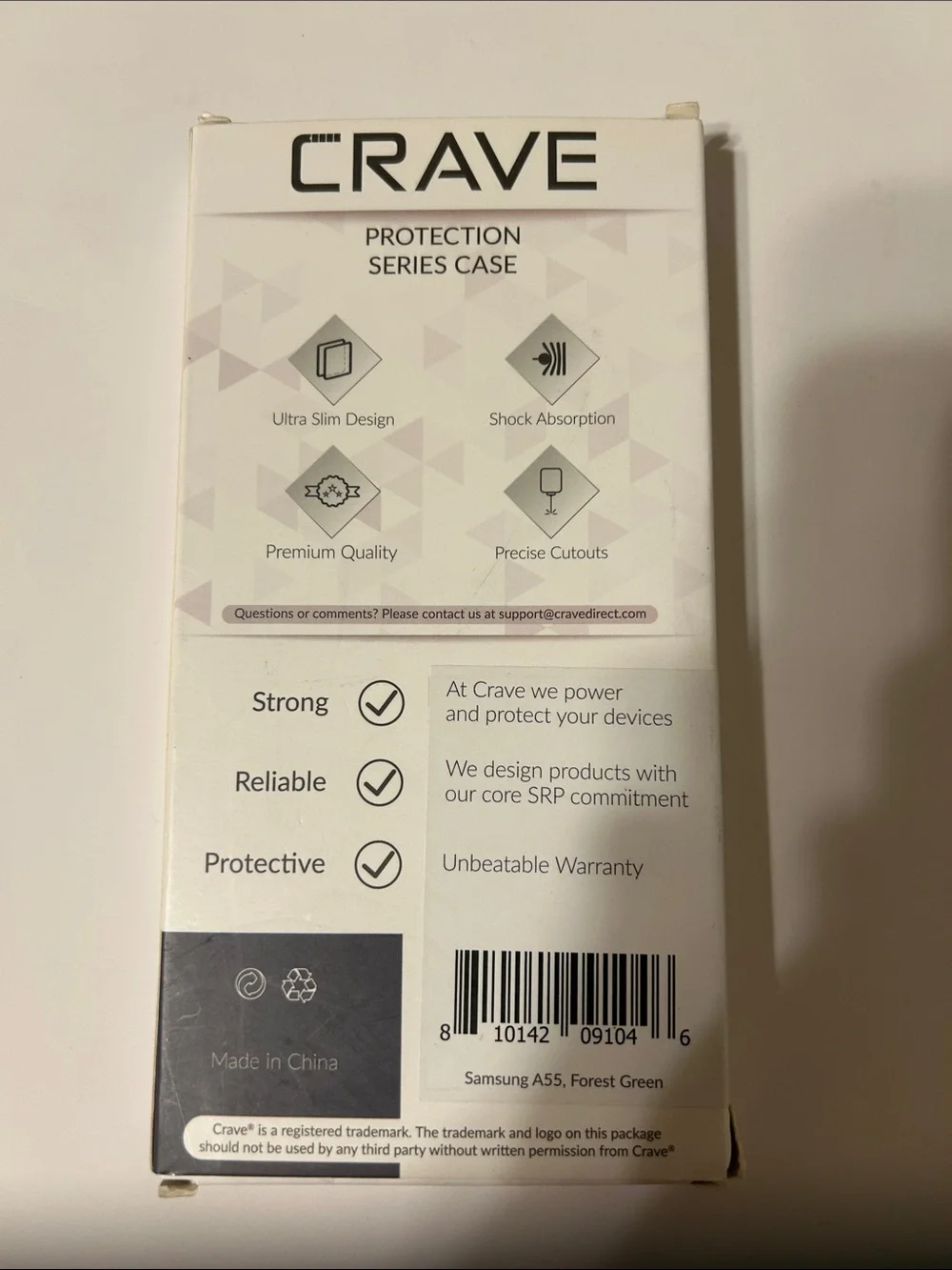 CRAVE dual Guard for Samsung Galaxy A55 case forest green 6.6 inch dual layer
